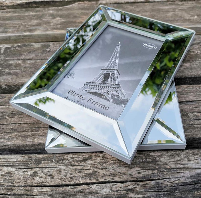 Meetart Mirrored Picture Frame 4x6 inch 2 piece Pack for Home Decoration Wall Hang or Tabletop Display - Image 4